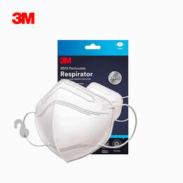 Khẩu trang chống bụi mịn 3M 9513 KN95 có công nghệ lọc tĩnh điện vượt trội “electrostatic filter” - 3 cái/ túi nilong